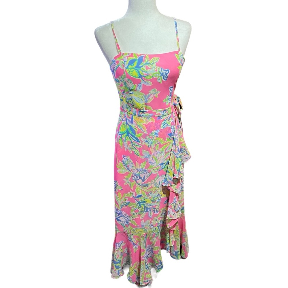 Lilly Pulitzer Anni Maxi Dress Size 2
Squeeze the Day 
High Low Ruffle